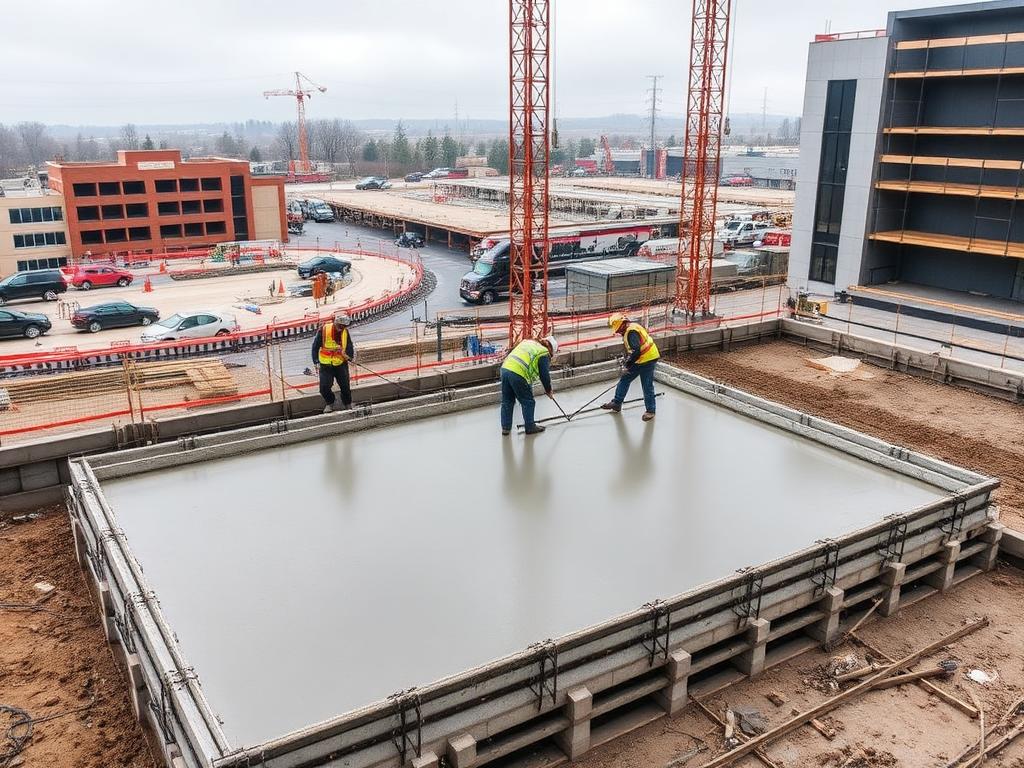Jobsite progress
