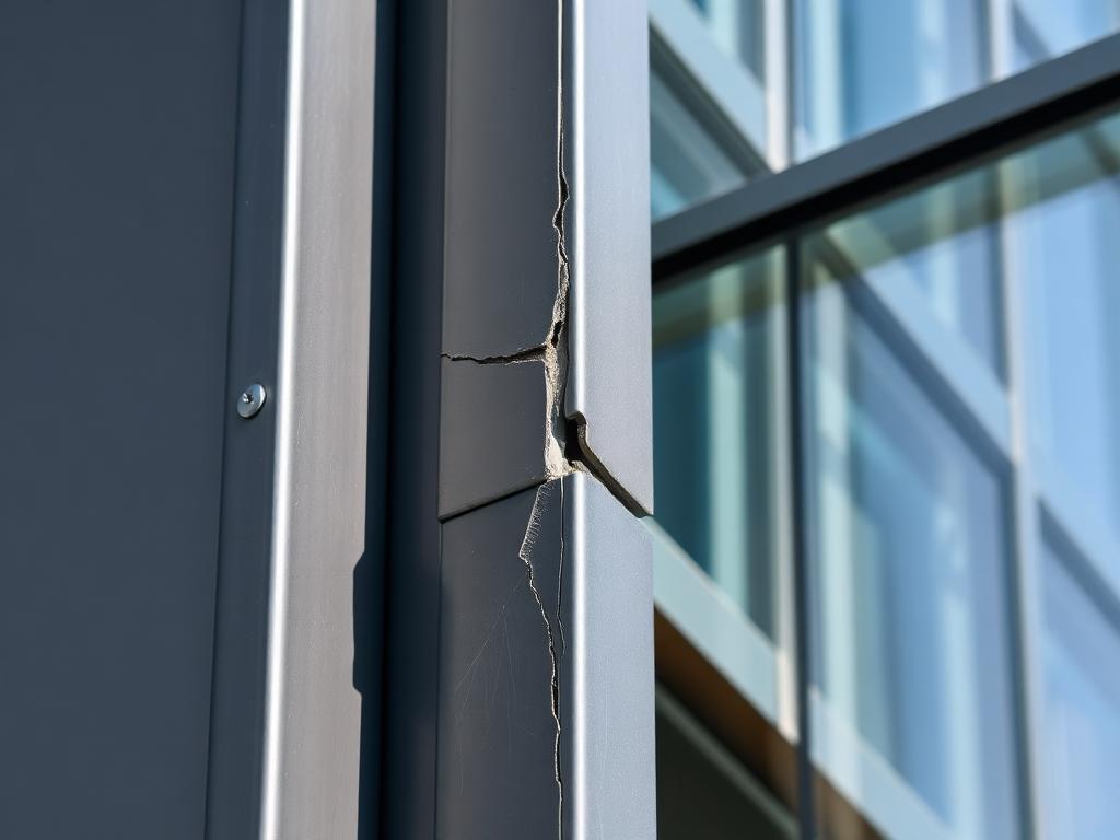 Failed joint, northeast corner